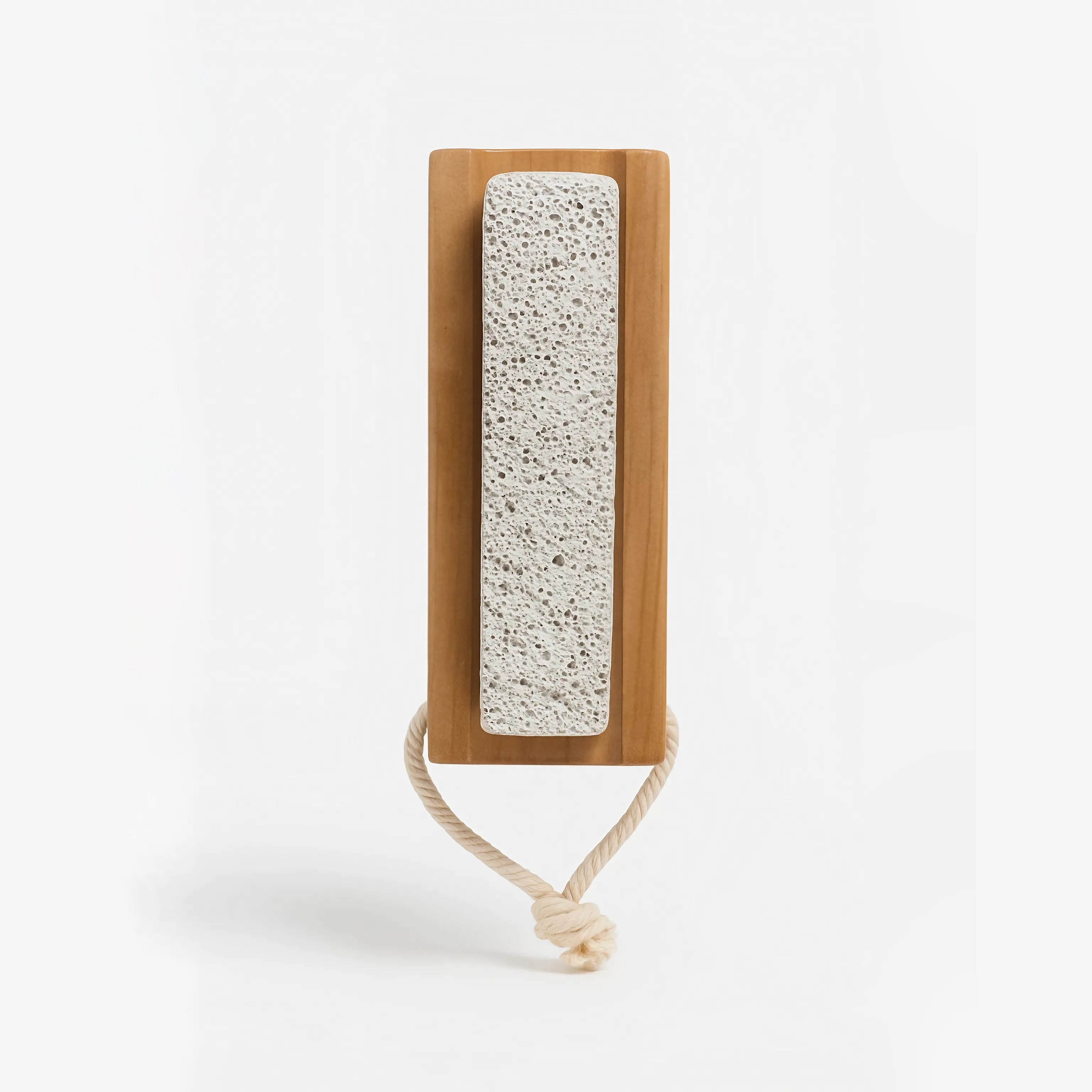 VELVET BRUSH - Spazzola naturale con pietra pomice per piedi levigati e vellutati