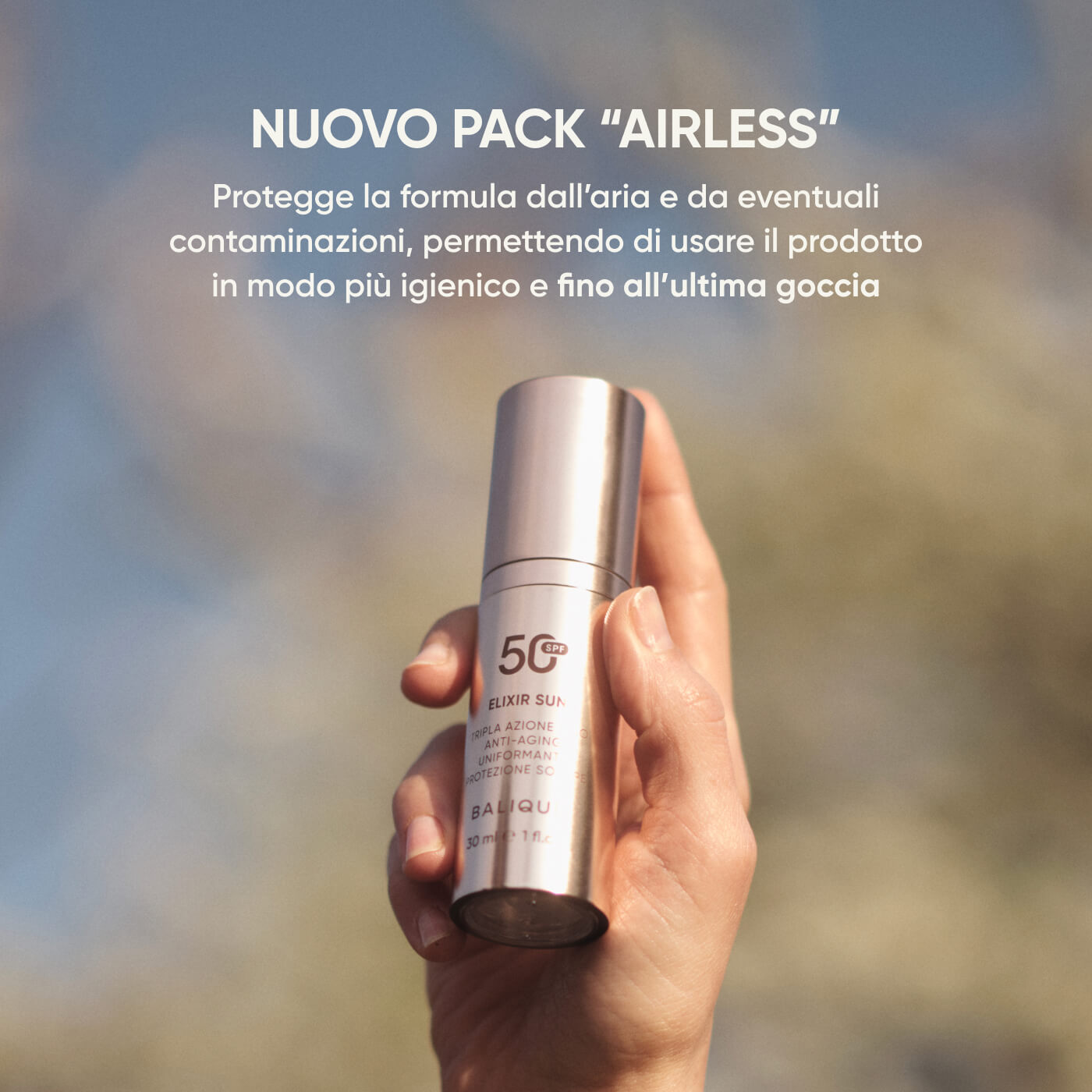 ELIXIR SUN SPF50 - Siero Viso tripla azione