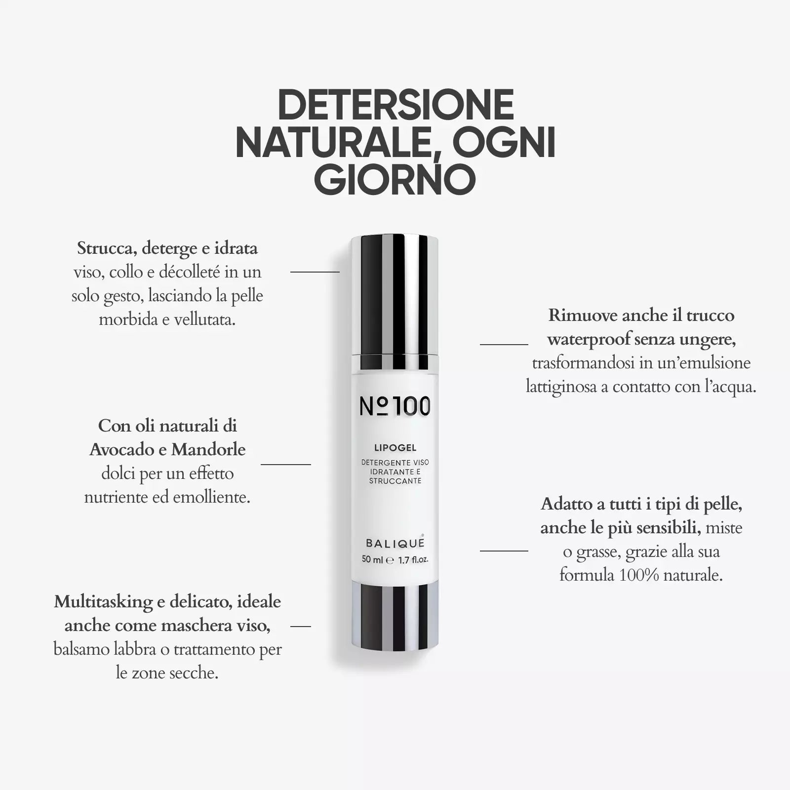 N°100 LIPOGEL - Detergente viso