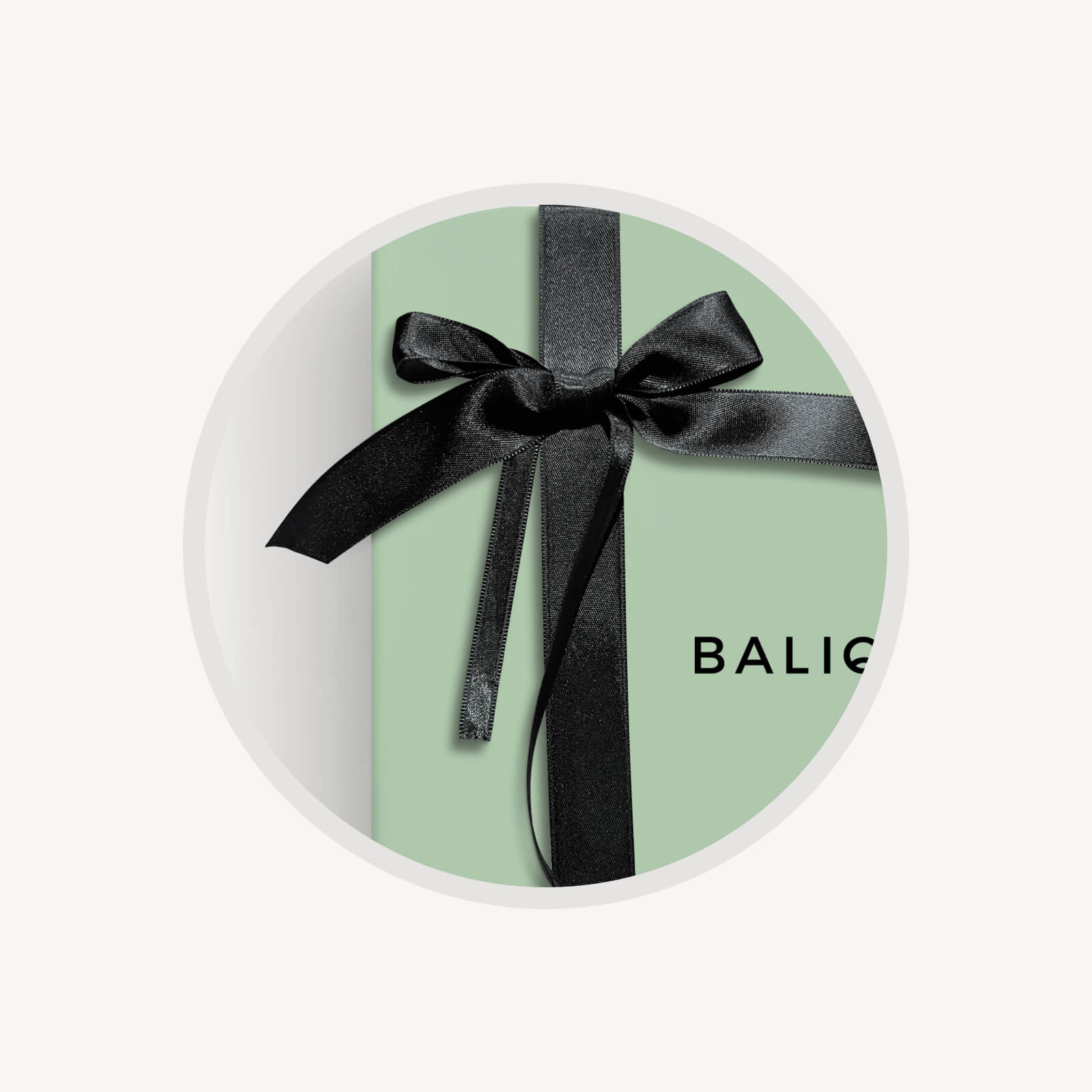 Nastro per Box Grande Verde o Azzurra in raso nero elasticizzato con fiocco