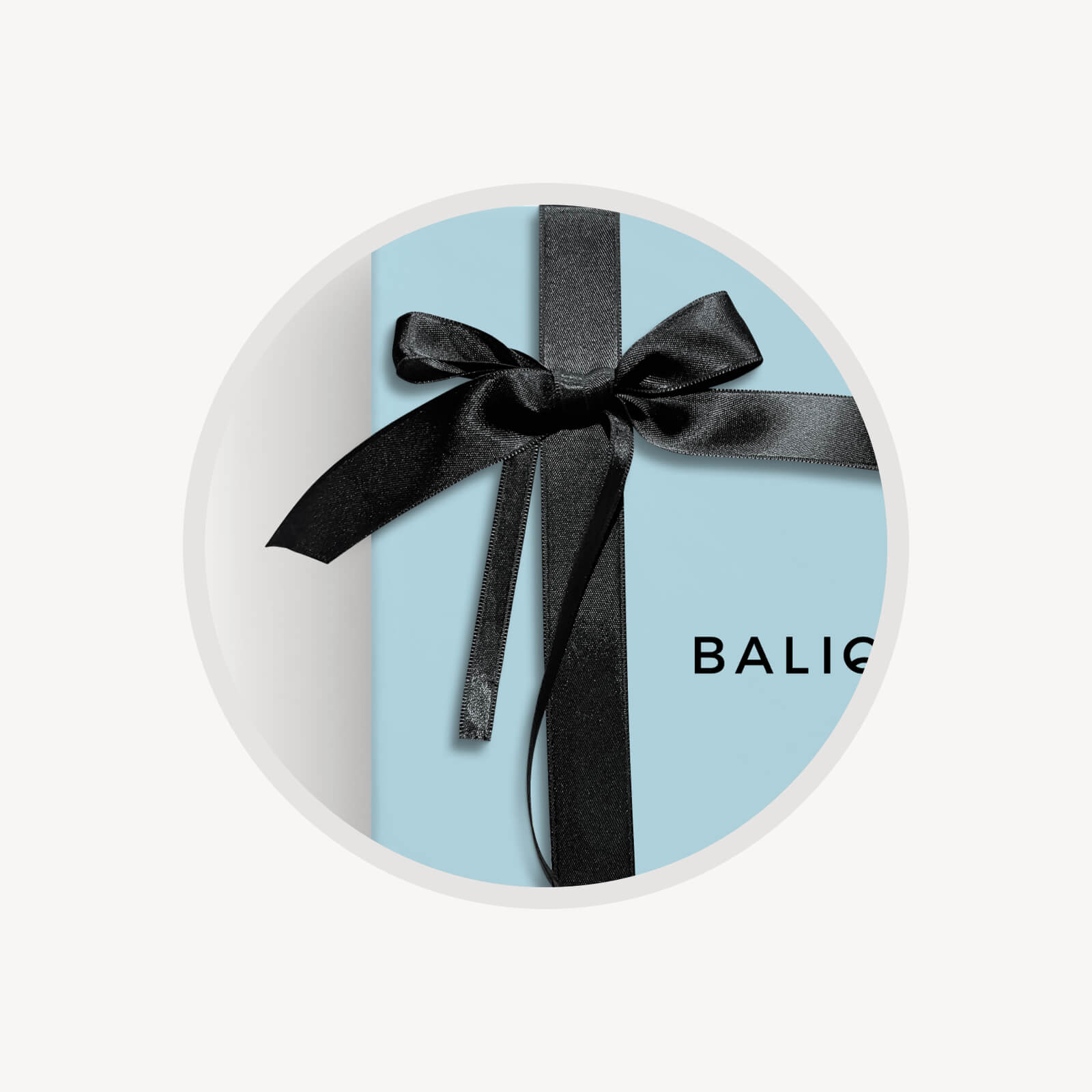 Nastro per Box Grande Verde o Azzurra in raso nero elasticizzato con fiocco