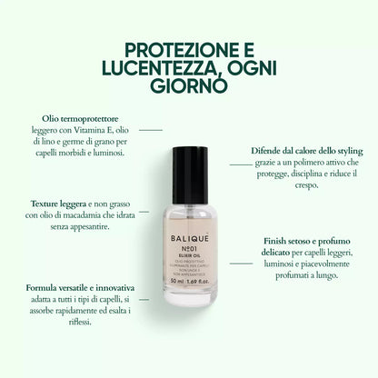 N°01 - ELIXIR OIL - OLIO PROTETTIVO 50ml