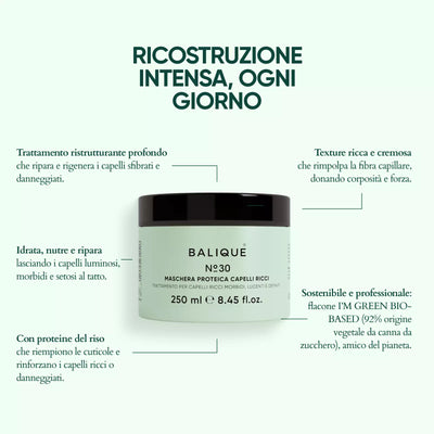 N°30 - MASCHERA PROTEICA PER CAPELLI RICCI