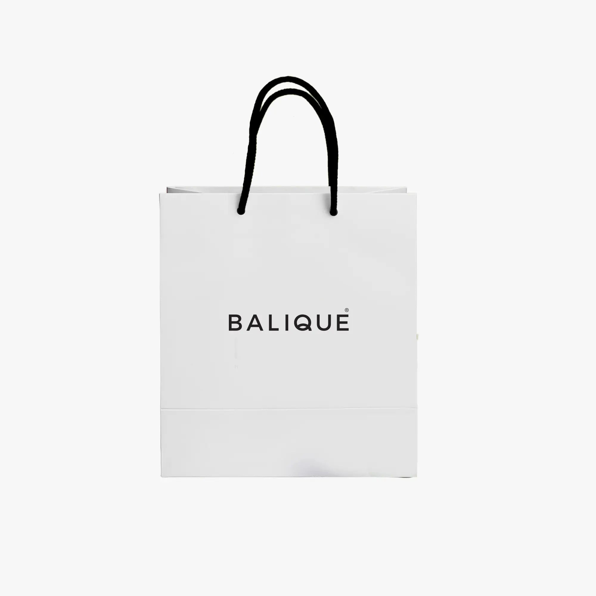 Shopper bianca in carta soft-touch con manico nero (fino a 3 prodotti)